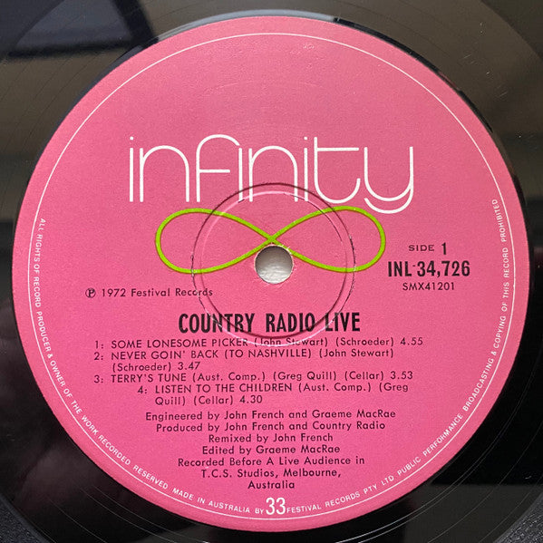 Country Radio : Country Radio Live (LP, Album, RE)