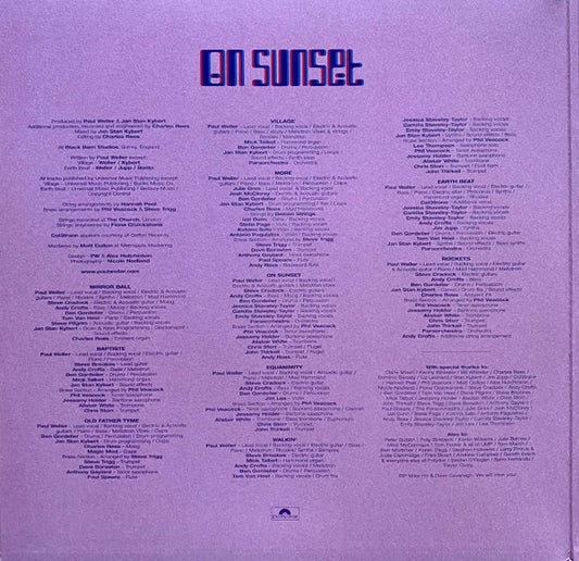 Paul Weller : On Sunset (2xLP, Album)
