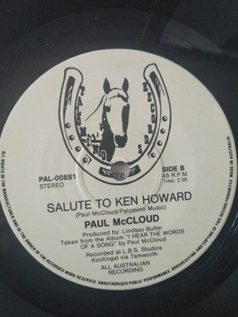 Paul McCloud : Words Of A Song (7", Single)