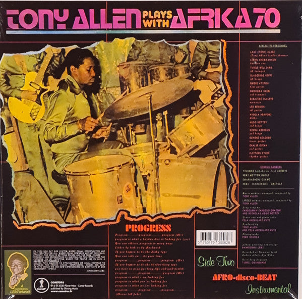 Tony Allen Plays With Africa 70 : Progress (LP, RE)
