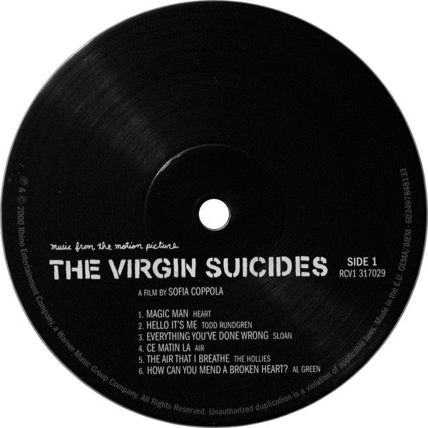Various : The Virgin Suicides (Music From The Motion Picture) (LP, RSD, Comp, Ltd, RE, Pin)