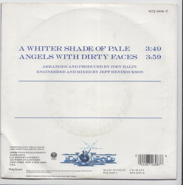 Doro : A Whiter Shade Of Pale (7", Single)