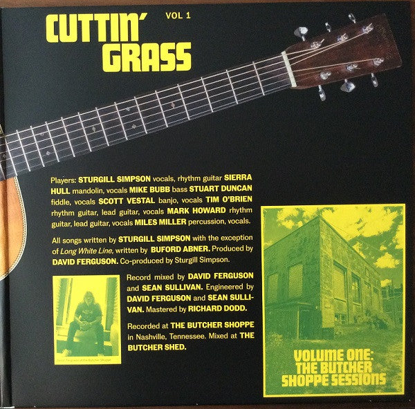 Sturgill Simpson : Cuttin' Grass Vol. 1 (The Butcher Shoppe Sessions) (LP, Gre + LP, Yel + Album, Ltd)