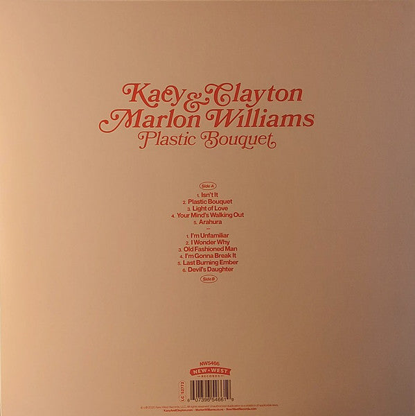 Kacy & Clayton And Marlon Williams (6) : Plastic Bouquet (LP, Album)