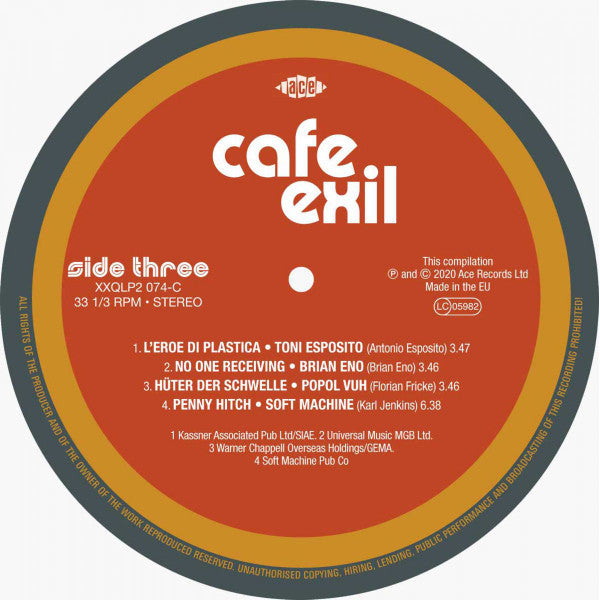 Various : Cafe Exil (New Adventures In European Music 1972-1980) (2xLP, Comp)