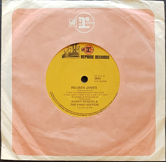 Kenny Rogers And The First Edition* : Reuben James (7", Single)