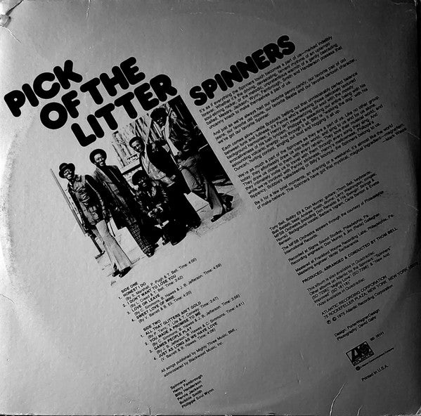 Spinners : Pick Of The Litter (LP, Album, PRC)