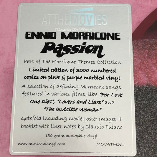 Ennio Morricone : Passion (2xLP, Comp, Dlx, Ltd, Num, Pin)