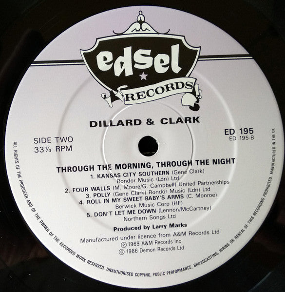 Dillard & Clark : Through The Morning Through The Night (LP, Album, RE)