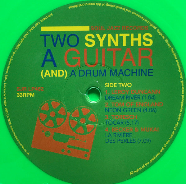 Various : Two Synths A Guitar (And) A Drum Machine #1 (2xLP, Comp, Gre)