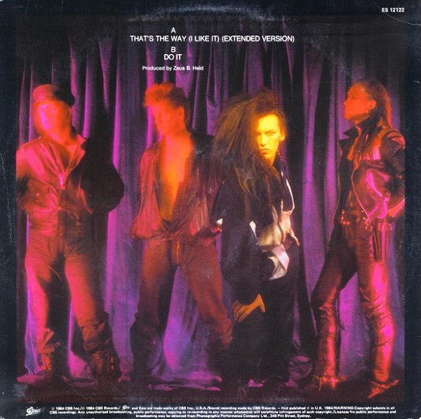 Dead Or Alive : That's The Way (I Like It) (Extended Version) (12", Single)