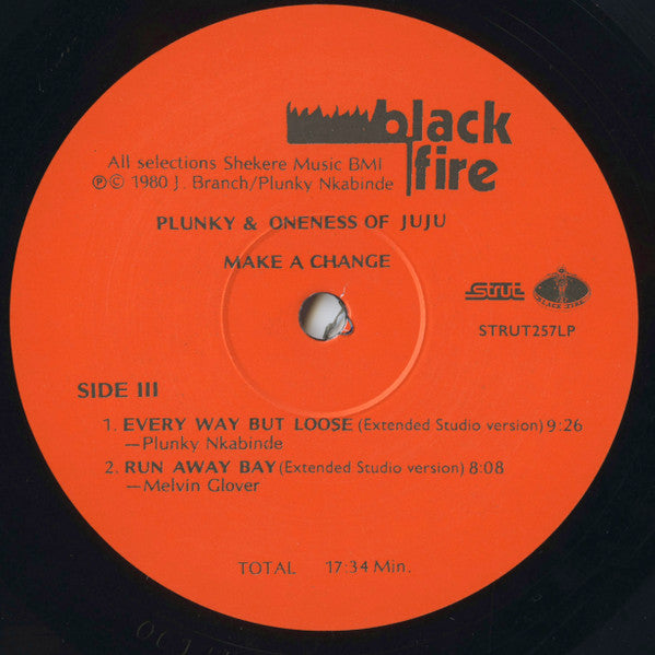 Plunky* And The Oneness Of Juju* : Make A Change (2xLP, Album, RE)