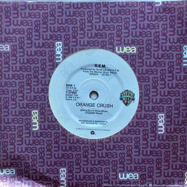 R.E.M. : Orange Crush (7", Single)