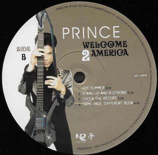 Prince : Welcome 2 America (Dlx + LP, Album + LP, S/Sided, Album, Etch + CD, A)