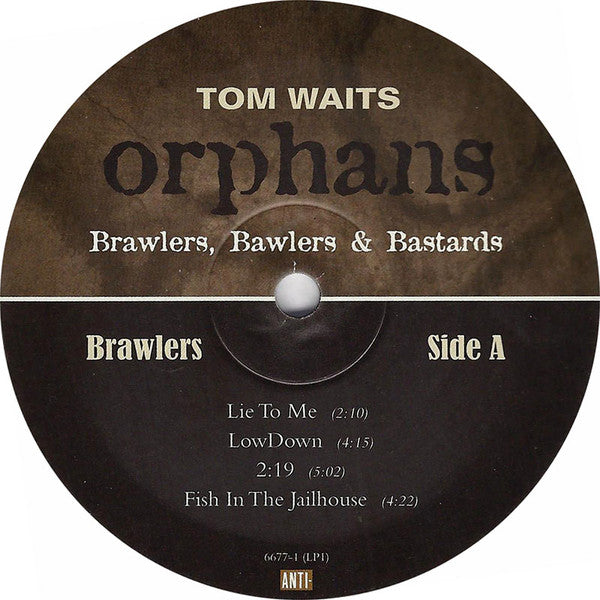 Tom Waits : Orphans (Brawlers, Bawlers & Bastards) (2xLP, Comp, RE, 180 + 2xLP, Comp, RE, 180 + 2xLP, )