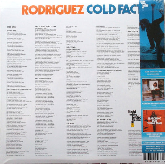 Sixto Rodriguez : Cold Fact (LP, Album, RE, RM)