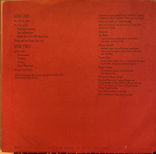 Mark-Almond : Mark-Almond (LP, Album, RE, RP, Ter)