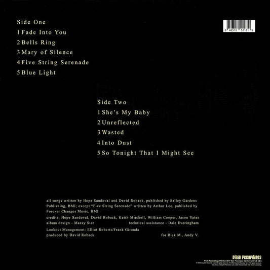 Mazzy Star : So Tonight That I Might See (LP, Album, RE, 180)