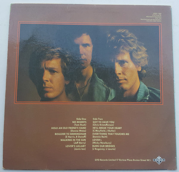 The Walker Brothers : No Regrets (LP, Album, ARC)