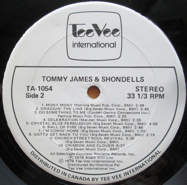 Tommy James & The Shondells : 20 Greatest Hits (LP, Comp)