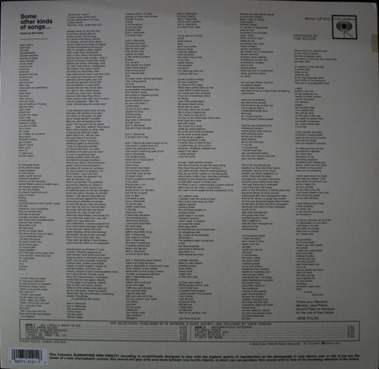 Bob Dylan : Another Side Of Bob Dylan (LP, Album, Mono, RE, 180)