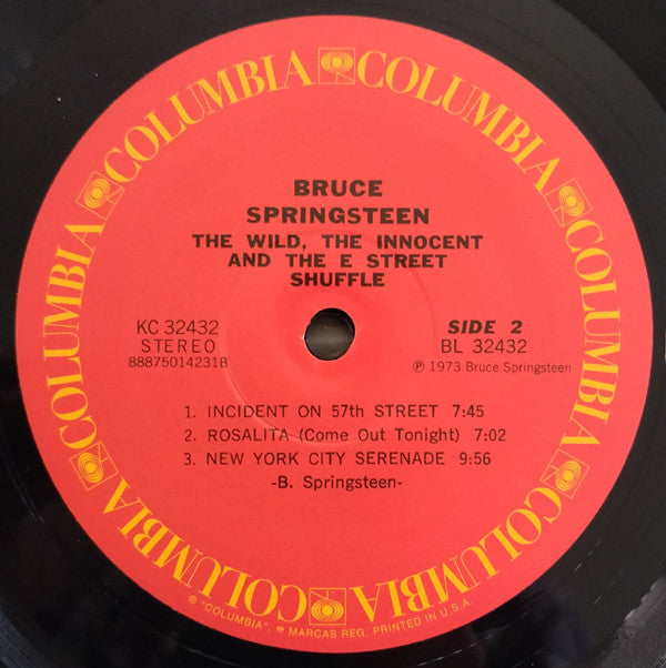 Bruce Springsteen : The Wild, The Innocent & The E Street Shuffle (LP, Album, RE, RM, 180)