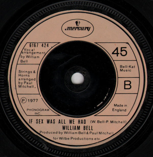 William Bell : Tryin' To Love Two / If Sex Was All We Had (7", Single)