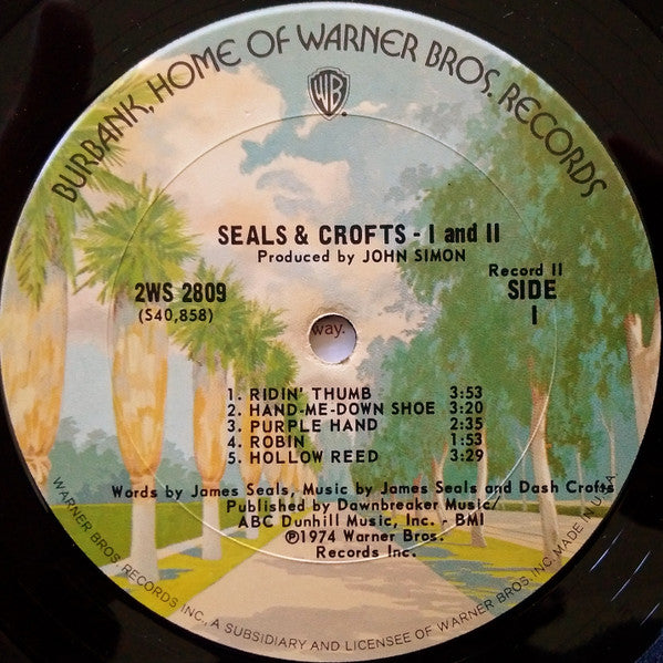 Seals & Crofts : I And II (2xLP, Comp, Ter)