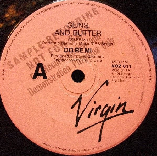 Do·Ré·Mi* : Guns & Butter (7", Single, Promo)