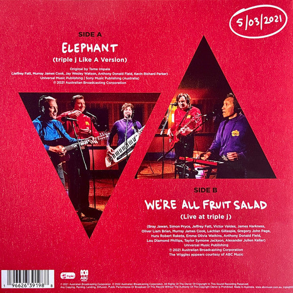The Wiggles : Elephant/We're All Fruit Salad (7", RSD, Single, Ltd)