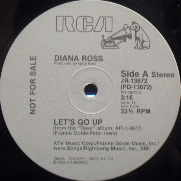 Diana Ross : Let's Go Up (12", Promo)