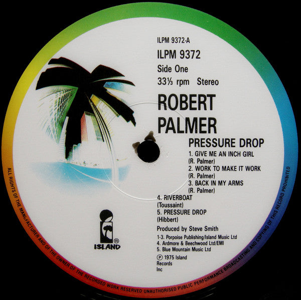 Robert Palmer : Pressure Drop (LP, Album, RE)