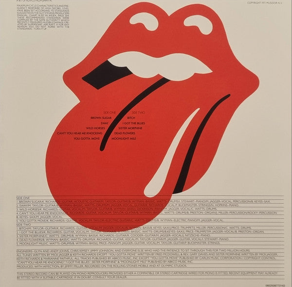 The Rolling Stones : Sticky Fingers (LP, Album, RE, RM, 180)