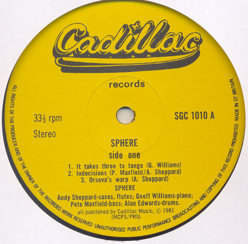 Sphere (15) : Sphere (LP, Album)