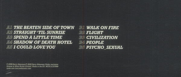 Barry Adamson : Back To The Cat (LP, Album, Ltd, RE, Cle)
