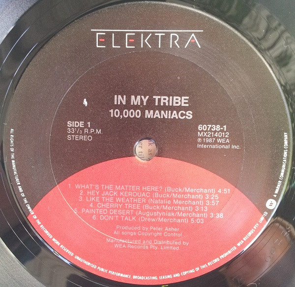 10,000 Maniacs : In My Tribe (LP, Album)
