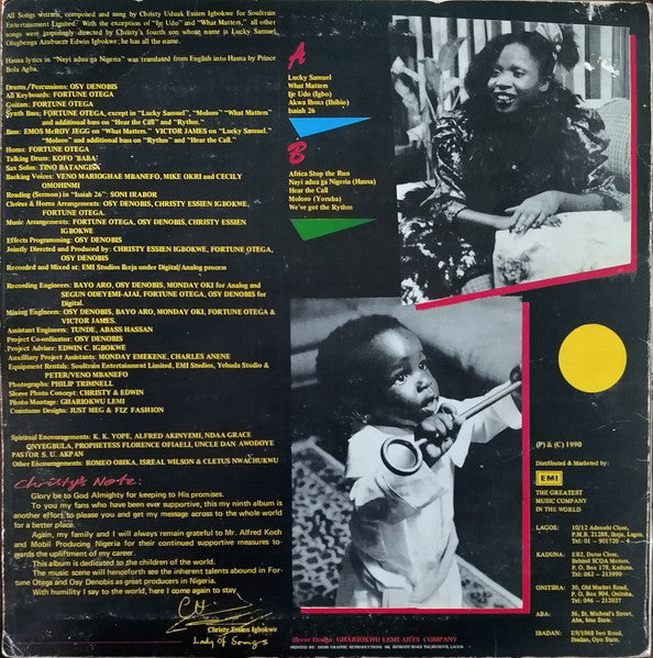 Christy Essien Igbokwe : Hear The Call (LP, Album)