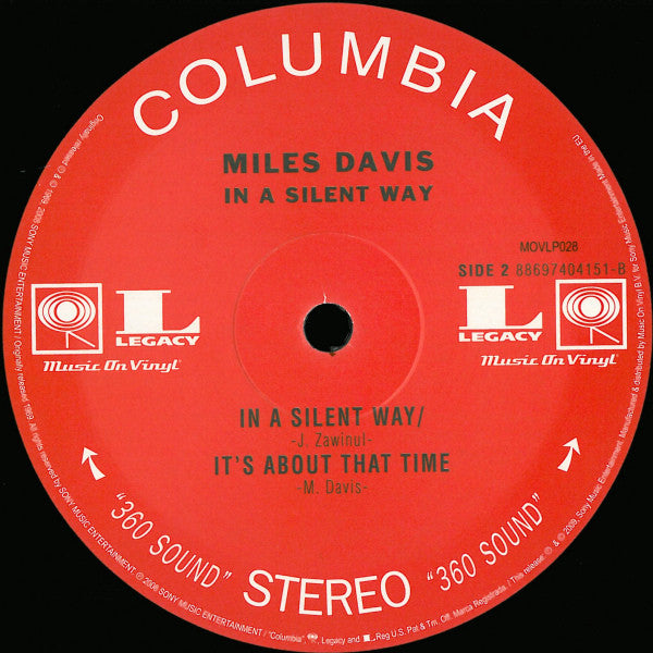 Miles Davis : In A Silent Way (LP, Album, RE, RM, 180)
