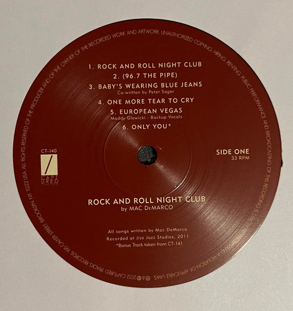 Mac Demarco : Rock and Roll Night Club (12", EP, Ltd)
