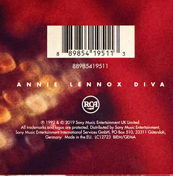 Annie Lennox : Diva (LP, Album, RE, RP)