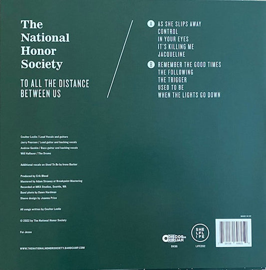 The National Honor Society : To All The Distance Between Us (LP, Album, Ltd, Cok)