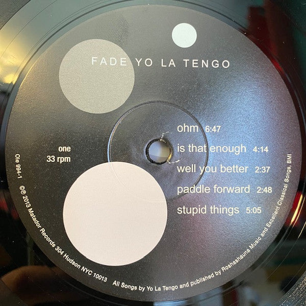 Yo La Tengo : Fade (LP, Album)