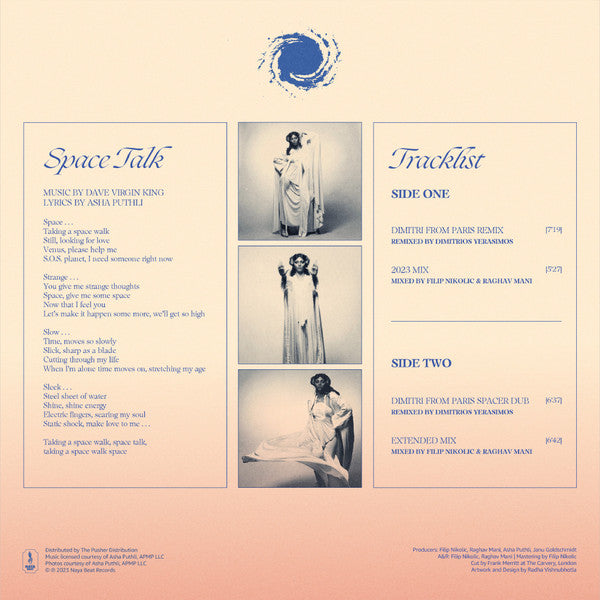 Asha Puthli : Space Talk (With Remixes By Dimitri From Paris) (12")