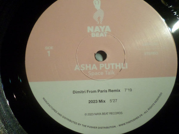 Asha Puthli : Space Talk (With Remixes By Dimitri From Paris) (12")