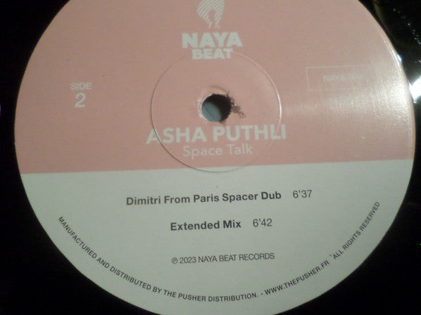 Asha Puthli : Space Talk (With Remixes By Dimitri From Paris) (12")