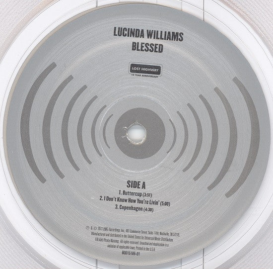 Lucinda Williams : Blessed (2xLP, Album, Cle + 2xCD, Album)