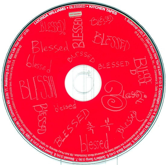 Lucinda Williams : Blessed (2xLP, Album, Cle + 2xCD, Album)