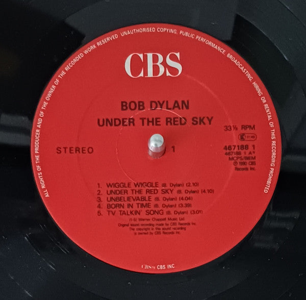 Bob Dylan : Under The Red Sky (LP, Album)