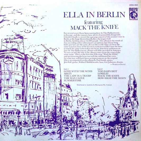 Ella Fitzgerald : Ella In Berlin featuring Mack The Knife (LP, Album, RE)