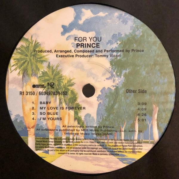 Prince : For You (LP, Album, RE)